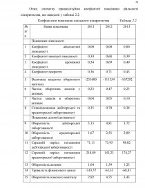 Курсовая работа: Оцінка фінансового стану та діагностика ймовірності настання банкрутства ВАТ НАСК Оранта