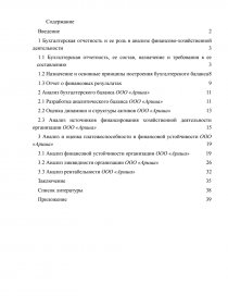 Курсовая работа по теме Анализ финансово-хозяйственной деятельности ОАО 'Сургутнефтегаз'