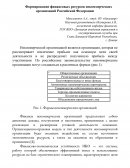 Формирование финансовых ресурсов некоммерческих организаций Российской Федерации