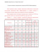 Анализ основных экономических показателей ООО «Нефтетерминал»