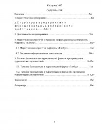 Отчет по практике: Маркетинговое исследование туристической фирмы Нова Тур