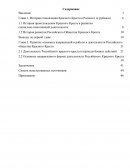 Развитие основных направлений и работы в деятельности Российского общества Красного Креста