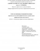Отчет по практике в ГБДОУ детский сад №32 комбинированного вида