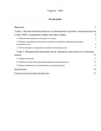 Курсовая работа: Содержание и специфика прокурорского надзора за исполнением трудового законодательства в Российской Федерации