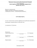 Статистическое изучение заработной платы работников предприятий и организаций в Амурской области за 2010-2019 года