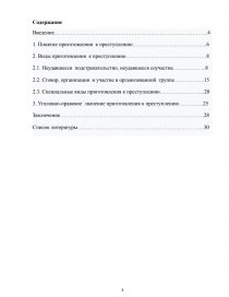 План курсовой работы по уголовному праву