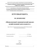 Анализ экономической деятельности ПАО «Новолипецкий металлургический комбинат»
