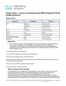 Packet Tracer - сымсыз контроллері бар WPA2 Enterprise WLAN конфигурациясы