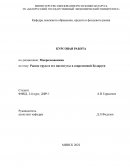 Рынок труда и его институты в современной Беларуси