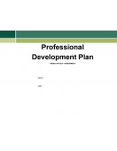 Professional development plan