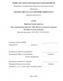 Отчет по практике в АНО «Центр студенческих программ Российского союза молодежи»