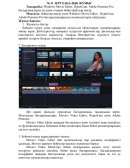 Windows Movie Editor, HyperCam, Adobe Premiere Pro бағдарламаларды қолдана отырып бейне файлдар жасау