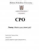 What is your dream job?