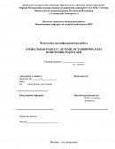 Социальная работа с детьми, оставшимися без попечения родителей