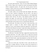 Summarizing the Article Summarizing the Article