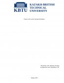 Project work on the Altyntau Kokshetau