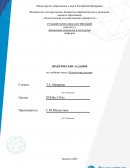 Практическая работа по "Психологии детства"