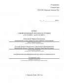 Отчёт для присвоения квалификационной категории по специальности медицинской сестры