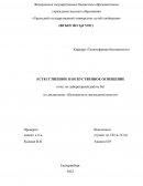 Естесственное и искуственное освещение