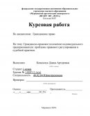 Гражданско-правовое положение индивидуального предпринимателя: проблемы правового регулирования и судебной практики