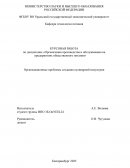 Организационные проблемы создания кулинарной индустрии