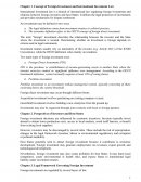 Concept of Foreign Investment and International Investment Law